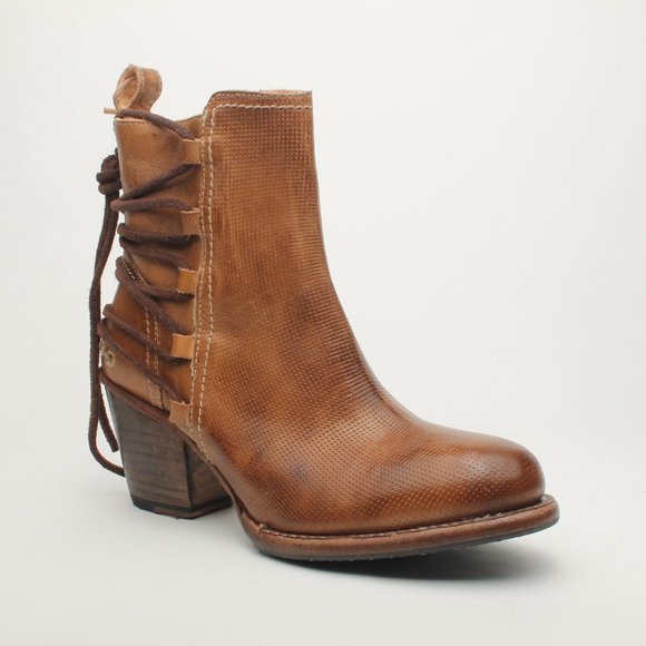 Bed Stu Cobbler Series Brown Leather boot back lace side Zipper Size US 7.5 NEW - Picture 2 of 16